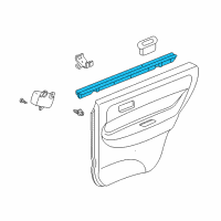 OEM 1996 Acura Integra Weatherstrip, Right Rear Door (Inner) Diagram - 72835-ST8-003