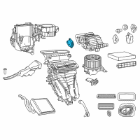 OEM Ram Air Conditioner And Heater Actuator Diagram - 68270227AA