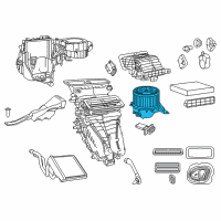 OEM 2017 Ram ProMaster City Motor-Blower Diagram - 68241593AA