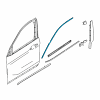 OEM 2022 BMW X2 Window Frame Cover, Front Left Door Diagram - 51-33-7-420-811