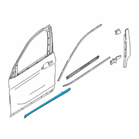 OEM 2021 BMW X2 Protective Strip Front Door Primed Left Diagram - 51-77-8-089-921