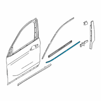 OEM 2022 BMW X2 Outer Weatherstrip, Left Diagram - 51-33-7-420-815