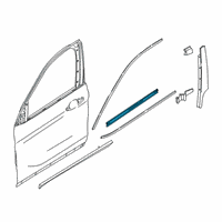 OEM BMW X1 Channel Sealing, Inside, Door, Front Right Diagram - 51-33-7-349-640