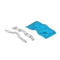 OEM 2014 Lincoln Navigator Front Floor Pan Diagram - BL1Z-7811135-A