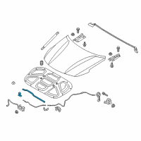 OEM 2018 Kia Optima Strip Assembly-Hood Seal Diagram - 86435D4000