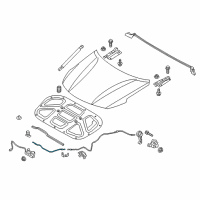 OEM 2019 Kia Optima Cable Assembly-Hood Latch Diagram - 81190D5200