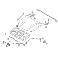 OEM Kia Optima Hood Latch Assembly Diagram - 81130D5010