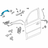 OEM Honda Ridgeline Handle, Right Front (Crystal Black Pearl) Diagram - 72141-TG7-A81ZD