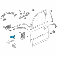 OEM 2017 Honda Pilot Hinge, Left Front Door (Upper) Diagram - 67450-TG7-A01ZZ