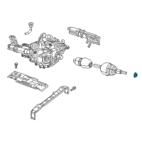 OEM 2002 Jeep Liberty Nut-HEXAGON Lock Diagram - 6506454AA