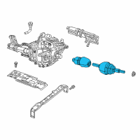 OEM 2015 Ram 1500 Axle Half Diagram - 68028398AC