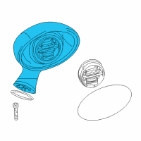 OEM 2000 BMW Z3 Left Primed El.Exterior Heatable Mirror Diagram - 51-16-2-492-933