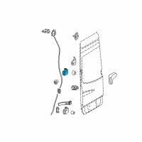 OEM 2007 Dodge Sprinter 2500 Door Hinge Rear, Rear Left Upper Diagram - 68006455AA