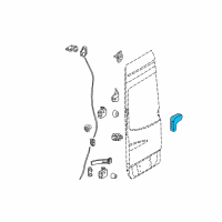 OEM 2008 Dodge Sprinter 2500 Handle-Rear Door Exterior Diagram - 1HG35NCVAA