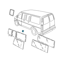 OEM 1996 Chevrolet Express 1500 Latch Diagram - 15005921