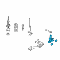 OEM 2004 Honda Civic Knuckle, Left Rear (Abs) Diagram - 52215-S6D-R00