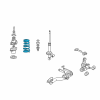 OEM 2004 Honda Civic Spring, Rear Diagram - 52441-S5B-A03