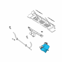 OEM 1998 Jeep Wrangler Reservoir-Washer Diagram - 4874393