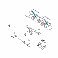 OEM 2005 Jeep Wrangler Arm WIPER-WIPER Diagram - 55155658AB