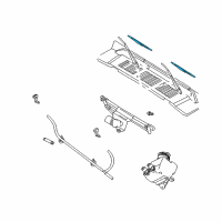 OEM 2004 Jeep Wrangler Blade-WIPER Diagram - 55154762AF