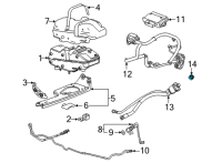 OEM 2022 Chevrolet Tahoe Filler Pipe Cap Diagram - 23138955
