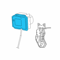 OEM Chrysler Anti-Lock Brake System Module Diagram - 68053288AC