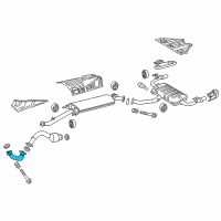 OEM 2021 Lexus NX300 Front Exhaust Pipe Sub-Assembly Diagram - 17401-36031