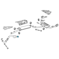 OEM 1996 Lexus GS300 Gasket, Exhaust Pipe Diagram - 90917-06056