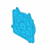 OEM 2002 Kia Spectra Fan Assembly-Condenser Diagram - 1K2A161710B