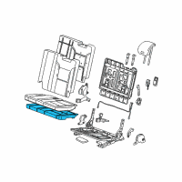 OEM 2020 Chevrolet Tahoe Seat Cushion Pad Diagram - 84089433