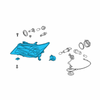 OEM 2011 Acura MDX Right Headlight Diagram - 33101-STX-A31