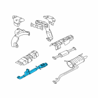 OEM 2002 Hyundai Sonata Front Exhaust Pipe Diagram - 28610-3C875