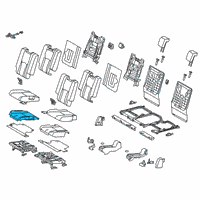 OEM 2020 Lexus RX450hL Pad, NO.2 Seat Cushion Diagram - 79235-48070