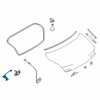 OEM 2019 Infiniti Q60 Switch Assy-Trunk Opener Diagram - 25380-5CA1A