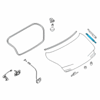 OEM 2021 Infiniti Q60 Stay Assembly-Trunk Lid Diagram - 84430-5CA0A