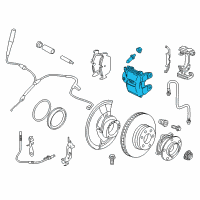 OEM 2010 BMW X6 Brake Caliper Left Diagram - 34-11-6-788-431