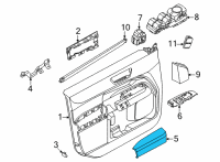 OEM 2022 Ford Maverick ARMREST ASY - DOOR Diagram - NZ6Z-6024140-AA