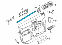 OEM 2022 Ford Maverick WEATHERSTRIP ASY - DOOR WINDOW Diagram - NZ6Z-6021456-A