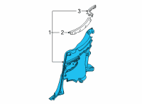 OEM Lexus Panel Assembly, Quarter Diagram - 62510-11090-A4