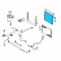 OEM BMW X6 Radiator Diagram - 17-11-7-594-020