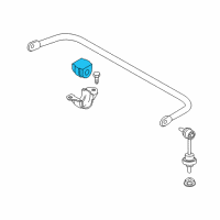 OEM 2009 BMW M6 Stabilizer Rubber Mounting Diagram - 33-55-2-283-073