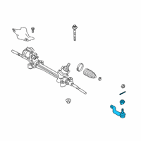 OEM 2020 Toyota RAV4 Outer Tie Rod Diagram - 45460-09300