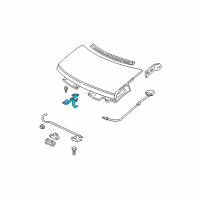 OEM 1991 Chevrolet Astro Latch Asm-Hood Secondary Diagram - 15598808