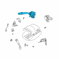 OEM 2000 Toyota Celica Wiper Switch Diagram - 84652-2G460