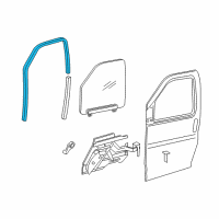 OEM 1998 GMC Savana 1500 Run Channel Diagram - 85132078