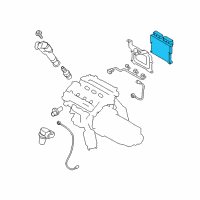 OEM Hyundai Genesis Coupe Computer Engine Control Ecu Ecm Module Diagram - 39106-3C511