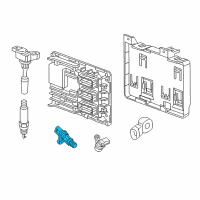 OEM 2016 Cadillac ATS Crankshaft Sensor Diagram - 12646781