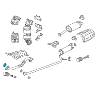 OEM 2014 Acura ILX Gasket, Exhaust Flexible Diagram - 18229-TR6-A01