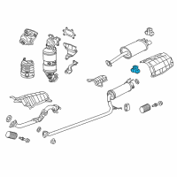 OEM 2015 Honda Civic Rubber, Exhuast Mounting Diagram - 18215-TR0-A11