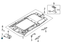 OEM 2020 Nissan Sentra HOLDER SUNVISOR Diagram - 96409-00Q0C